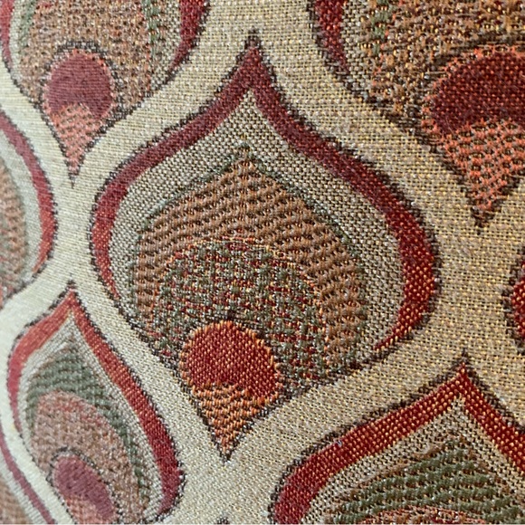 v i n t a g e :: 2 Mod MCM Textured Throw Pillows Midcentury Modern - Picture 3 of 11